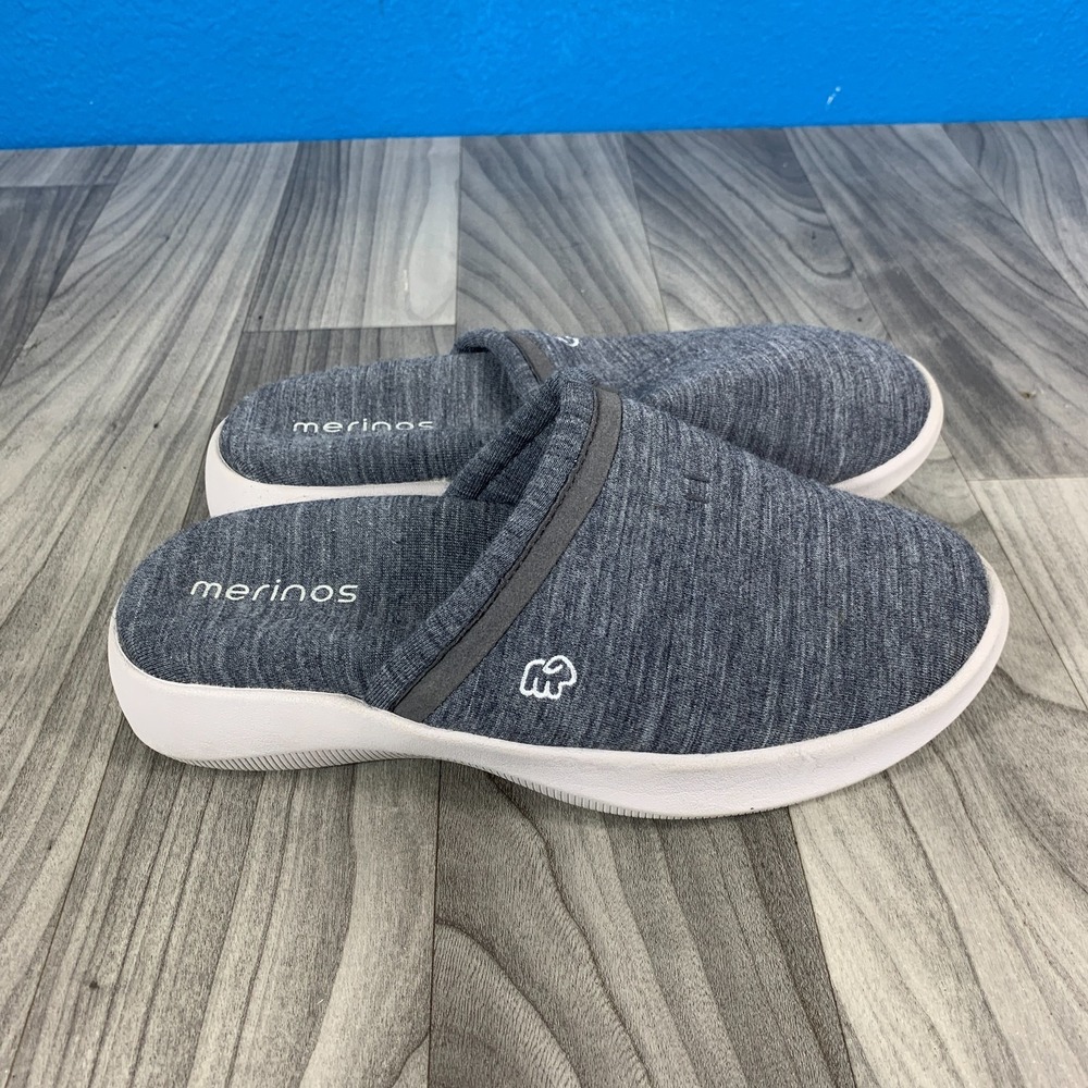 Merinos Mules Slip on Shoes Wool Womens Size 8 Gray - Picture 3 of 6